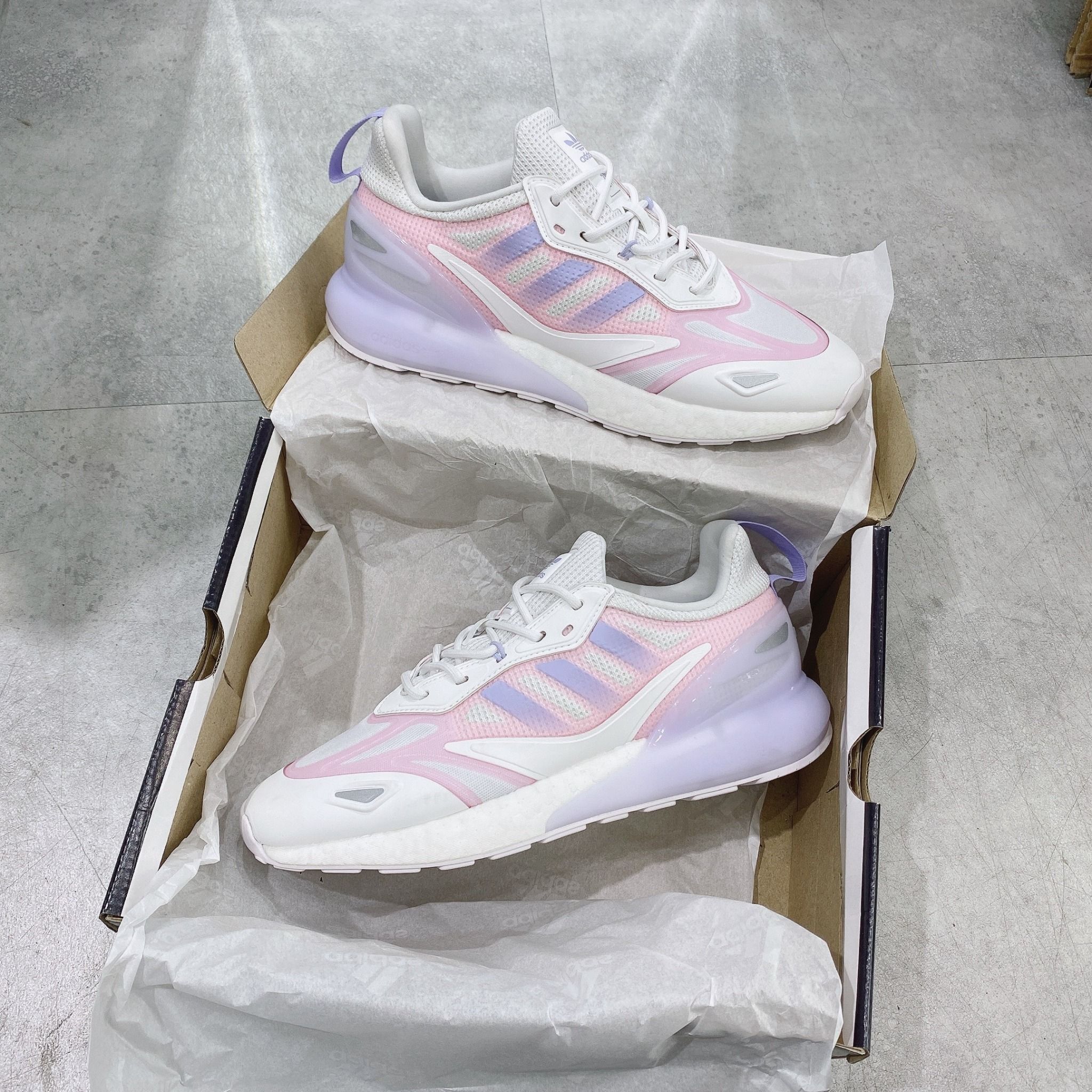  0257 - HÀNG CHÍNH HÃNG - GIÀY ADIDAS ZX2K SEASON MỚI NHẤT 2022 - *WHITE/VIOLET*- 2022** - Code: 