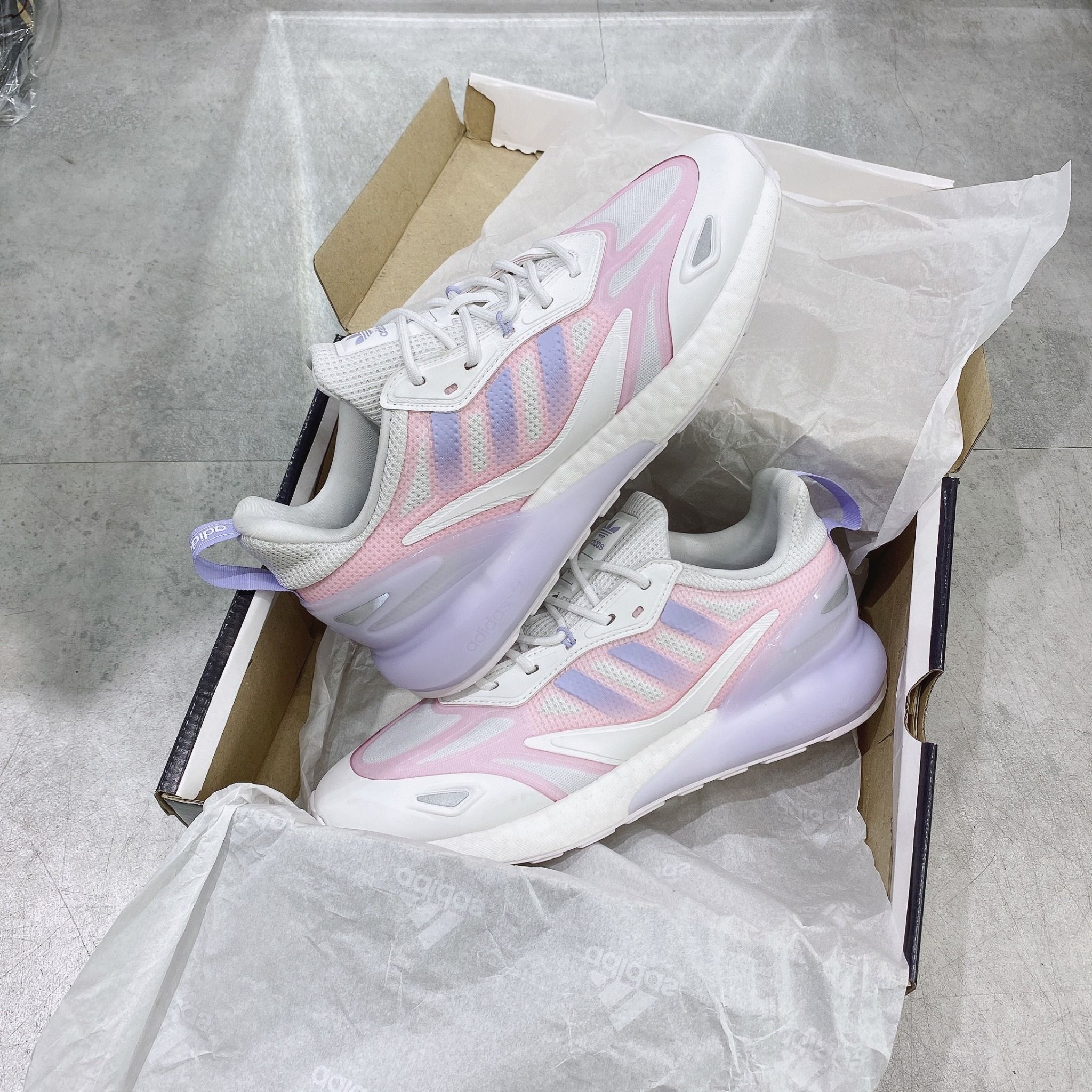  0257 - HÀNG CHÍNH HÃNG - GIÀY ADIDAS ZX2K SEASON MỚI NHẤT 2022 - *WHITE/VIOLET*- 2022** - Code: 