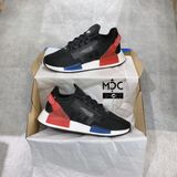  0254 - HÀNG CHÍNH HÃNG - GIÀY ADIDAS NMD (16) - R1V2 Đen Đế Trắng - 2 Cục Xanh Đỏ - MÀU ĐEN - *2022* 