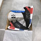  0254 - HÀNG CHÍNH HÃNG - GIÀY ADIDAS NMD (16) - R1V2 Đen Đế Trắng - 2 Cục Xanh Đỏ - MÀU ĐEN - *2022* 