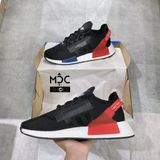  0254 - HÀNG CHÍNH HÃNG - GIÀY ADIDAS NMD (16) - R1V2 Đen Đế Trắng - 2 Cục Xanh Đỏ - MÀU ĐEN - *2022* 