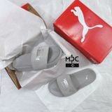  0317 - HÀNG CHÍNH HÃNG - DÉP PUMA SUEDE  LEADCAT - *GREY / LOGO SILVER* - 2022** 