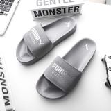  0317 - HÀNG CHÍNH HÃNG - DÉP PUMA SUEDE  LEADCAT - *GREY / LOGO SILVER* - 2022** 