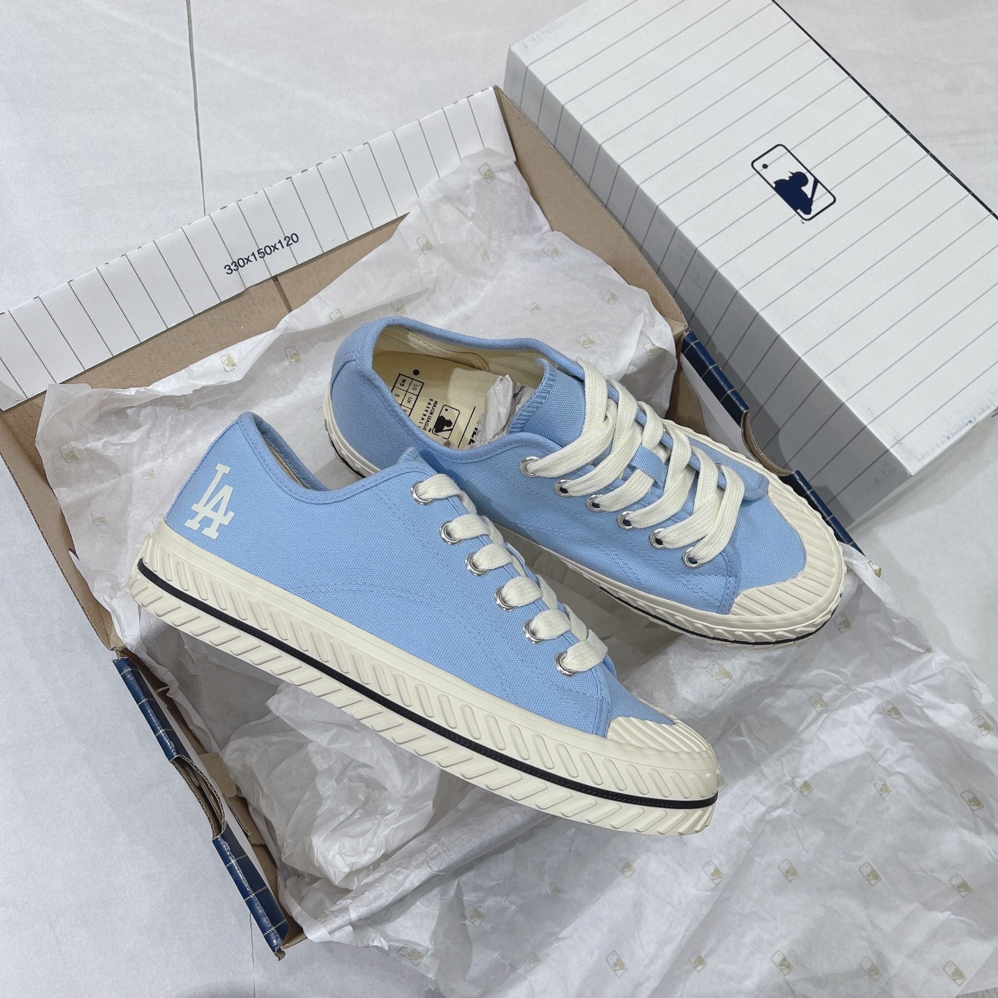  0315 - HÀNG CHÍNH HÃNG - GIÀY MLB PLAYBALL ORIGIN *CÓ GÓT* - *LA BLUE* - 2022** 