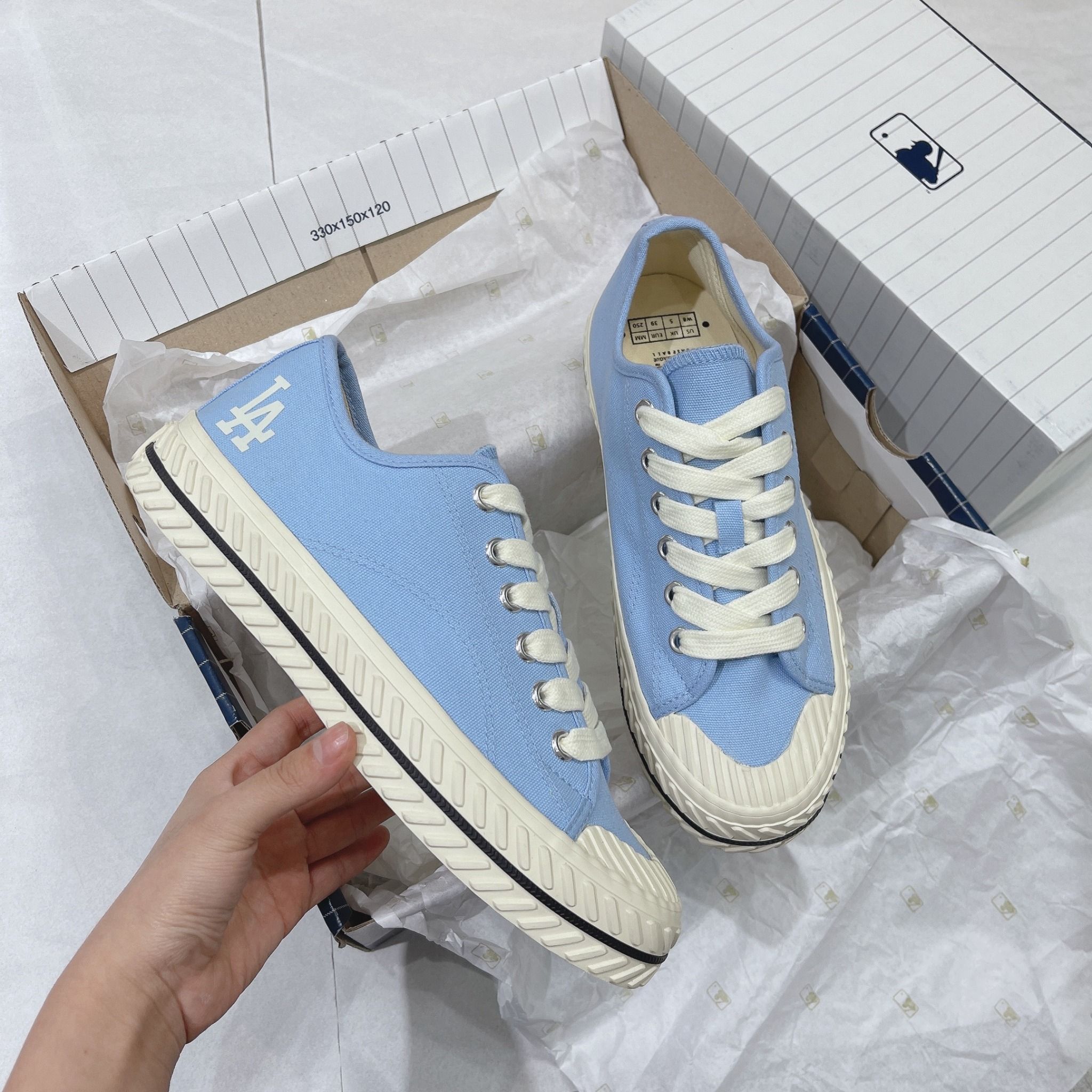  0315 - HÀNG CHÍNH HÃNG - GIÀY MLB PLAYBALL ORIGIN *CÓ GÓT* - *LA BLUE* - 2022** 