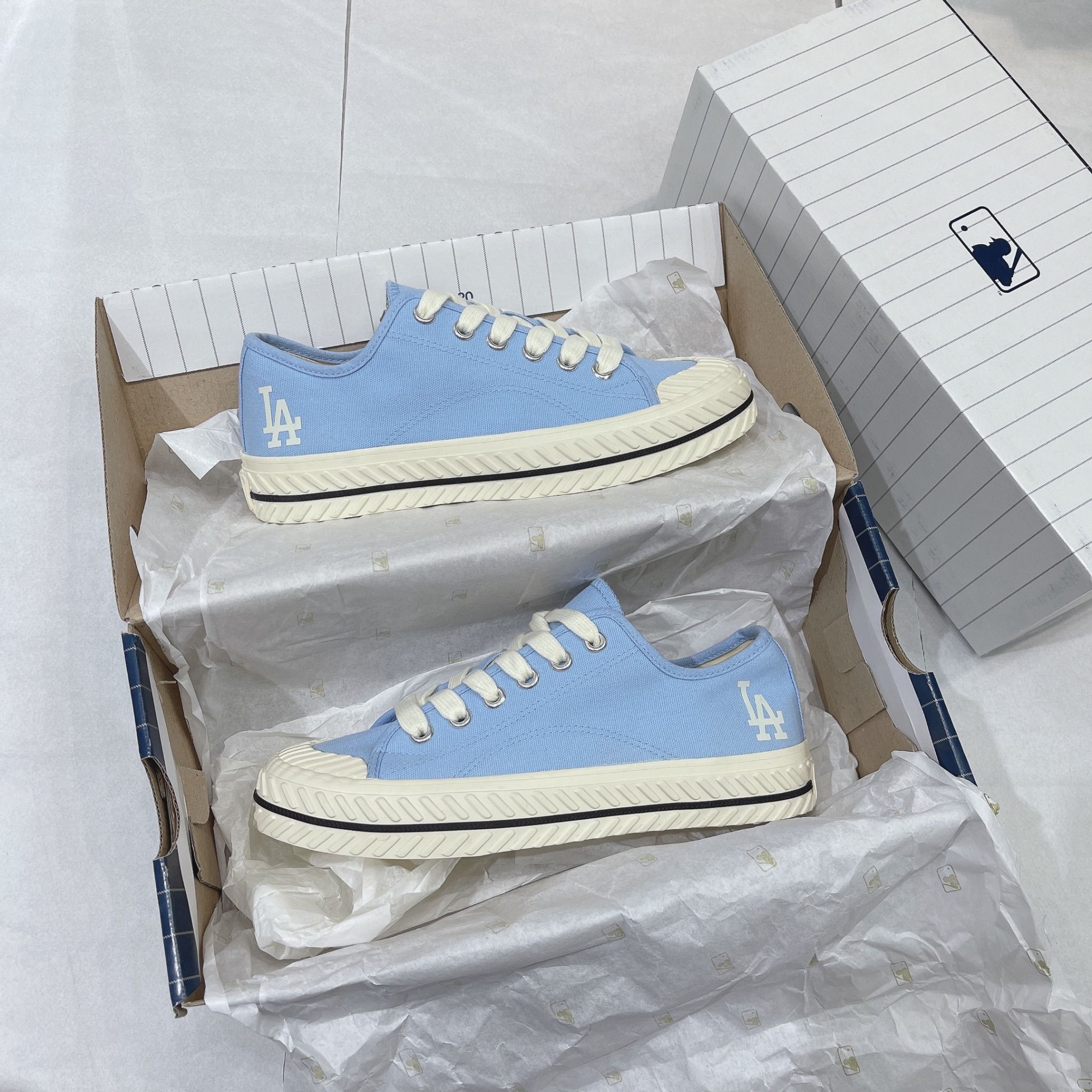  0315 - HÀNG CHÍNH HÃNG - GIÀY MLB PLAYBALL ORIGIN *CÓ GÓT* - *LA BLUE* - 2022** 