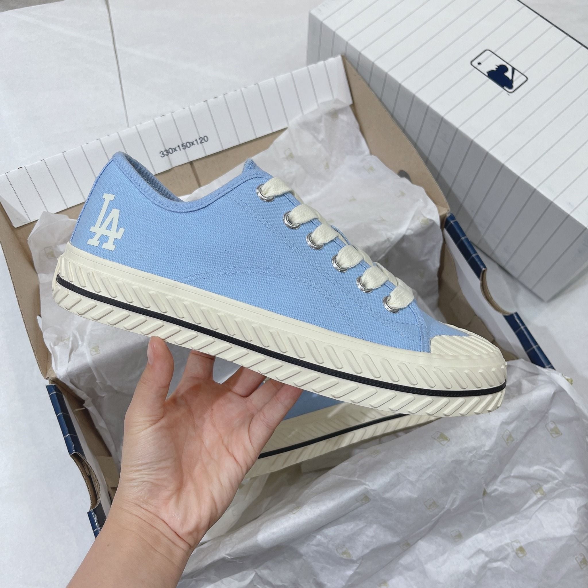  0315 - HÀNG CHÍNH HÃNG - GIÀY MLB PLAYBALL ORIGIN *CÓ GÓT* - *LA BLUE* - 2022** 