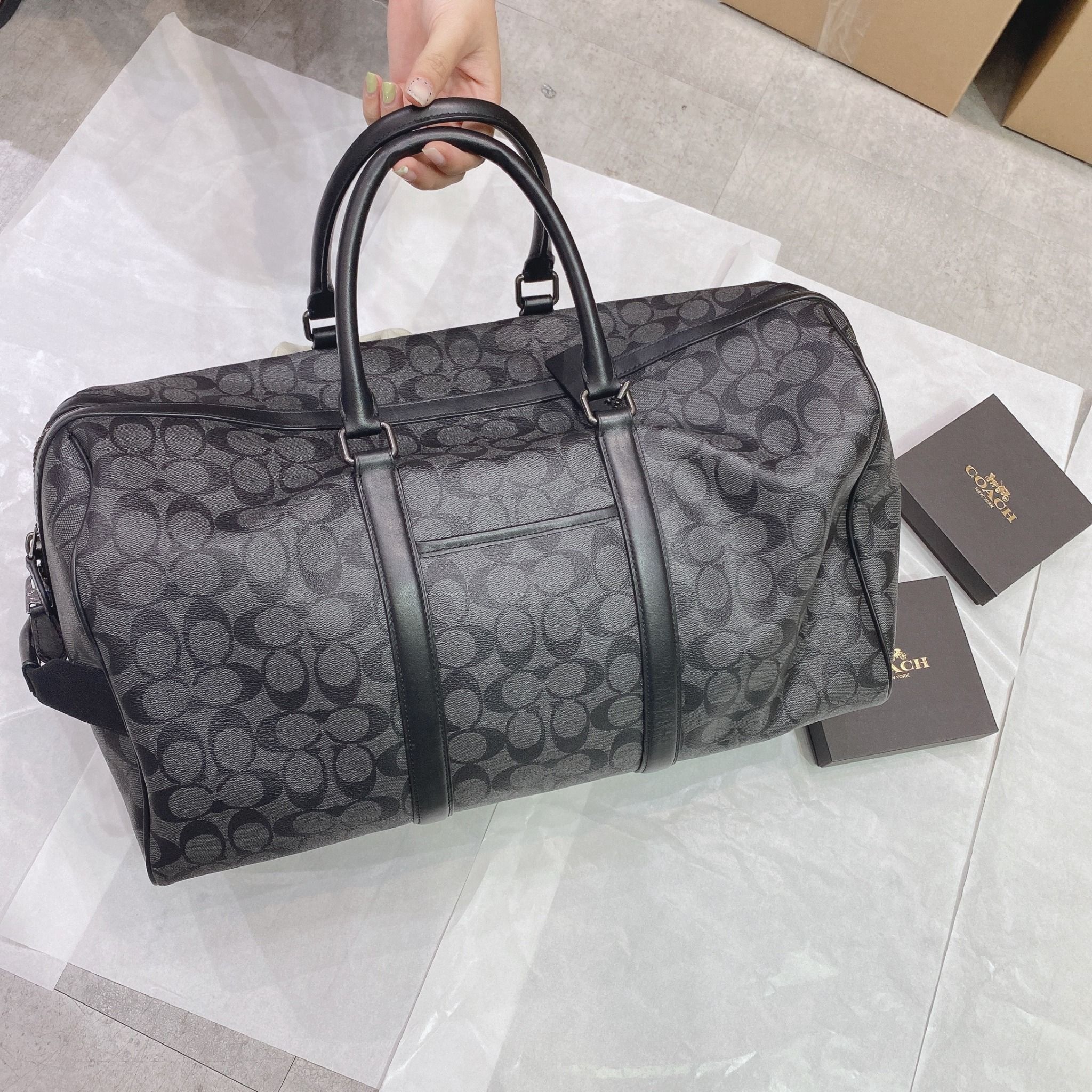  0337 - HÀNG CHÍNH HÃNG - TÚI TRỐNG COACH VENTURER BAG IN SIGNATURE CANVAS  - *BEST SELLER * - 2023** - Code: C5305 COACH 