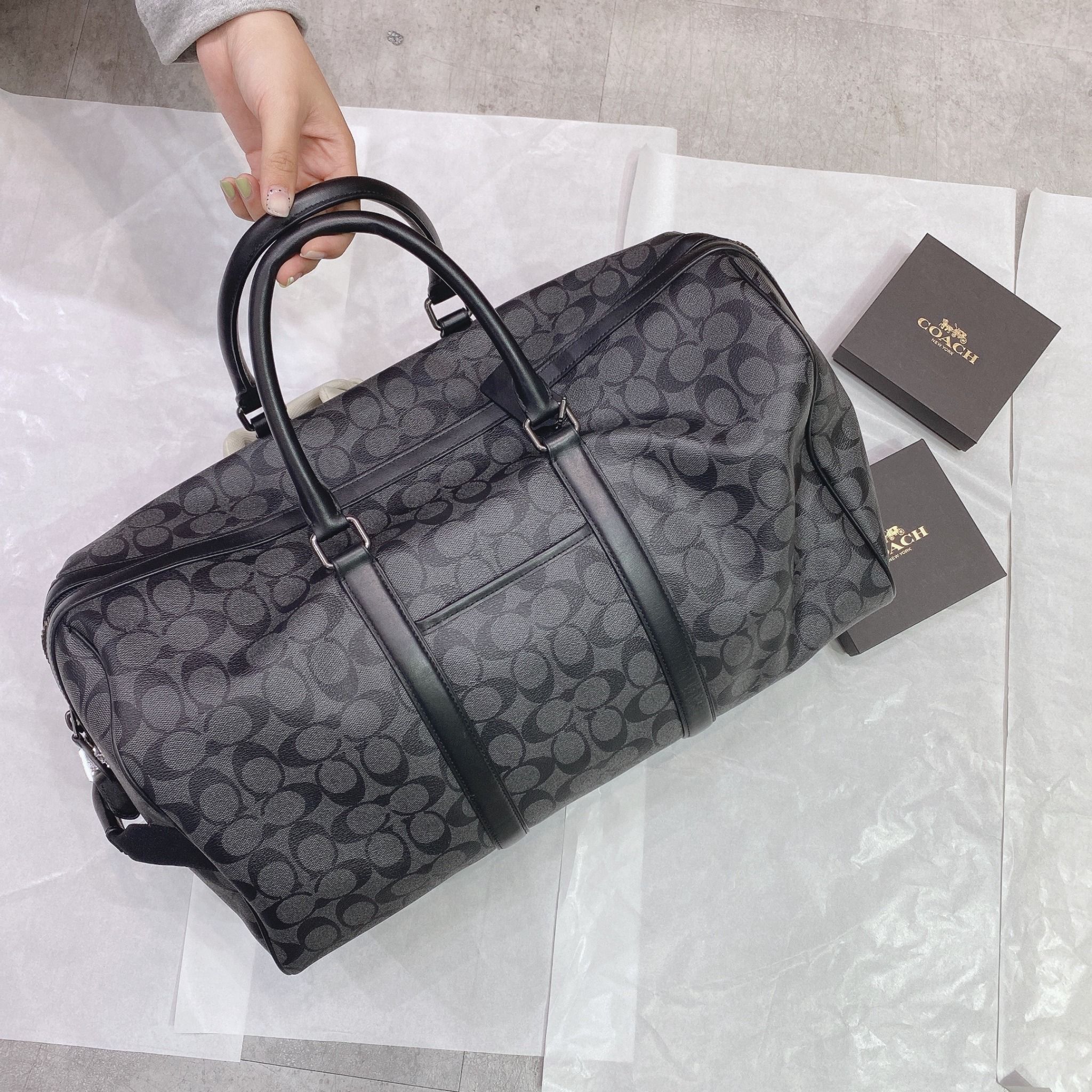  0337 - HÀNG CHÍNH HÃNG - TÚI TRỐNG COACH VENTURER BAG IN SIGNATURE CANVAS  - *BEST SELLER * - 2023** - Code: C5305 COACH 