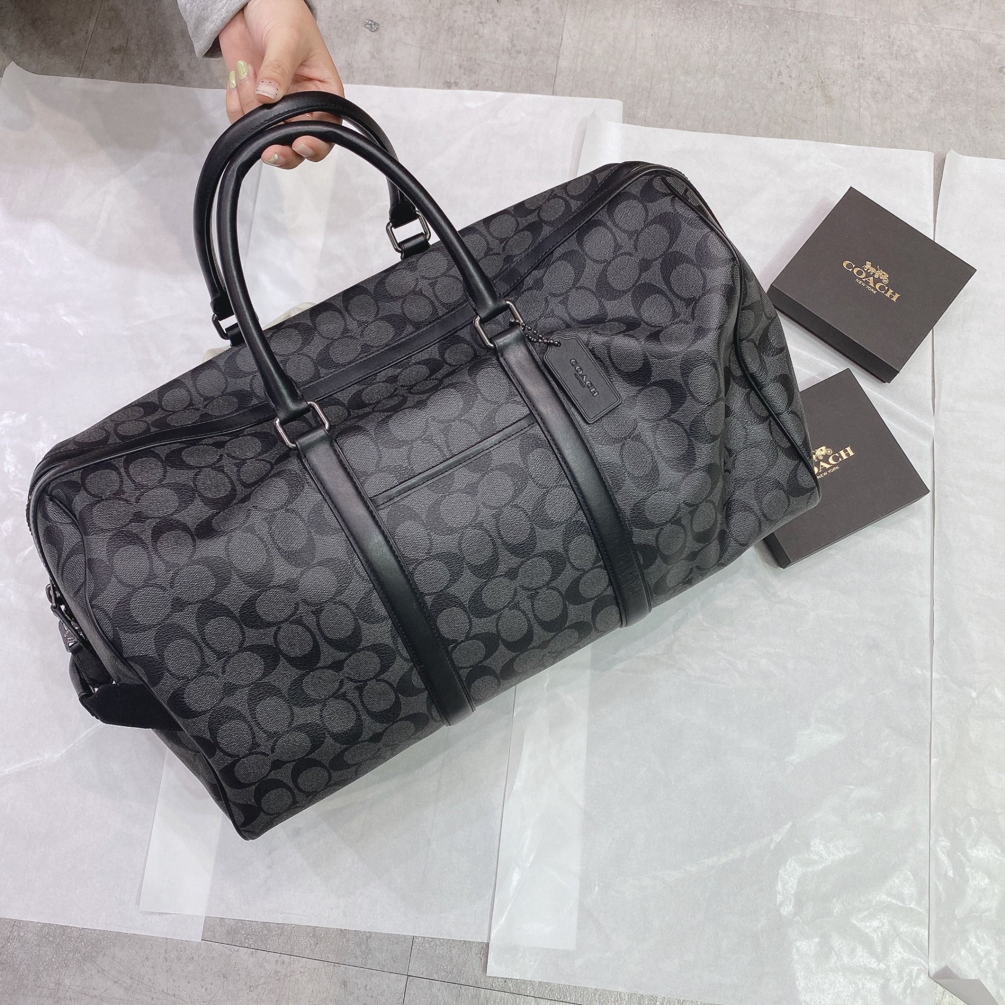  0337 - HÀNG CHÍNH HÃNG - TÚI TRỐNG COACH VENTURER BAG IN SIGNATURE CANVAS  - *BEST SELLER * - 2023** - Code: C5305 COACH 