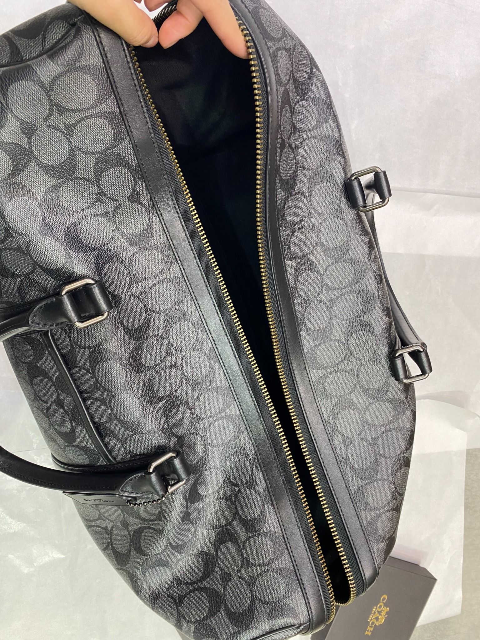  0337 - HÀNG CHÍNH HÃNG - TÚI TRỐNG COACH VENTURER BAG IN SIGNATURE CANVAS  - *BEST SELLER * - 2023** - Code: C5305 COACH 