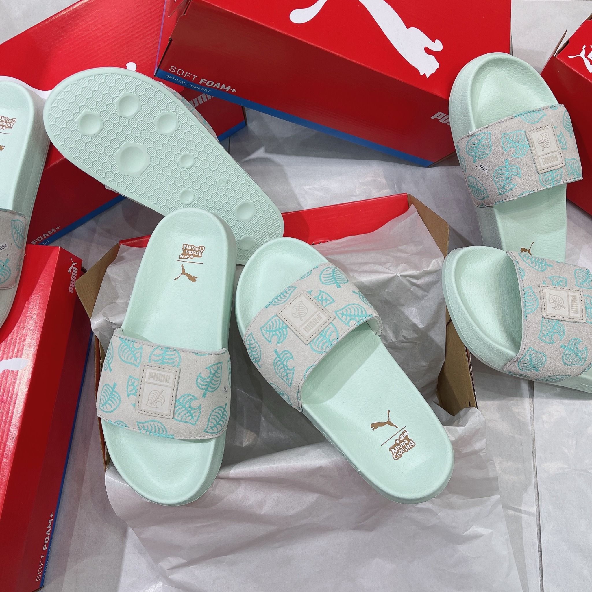  0341 - HÀNG CHÍNH HÃNG - DÉP PUMA SUEDE  LEADCAT - *XANH MINT* - 2022** 