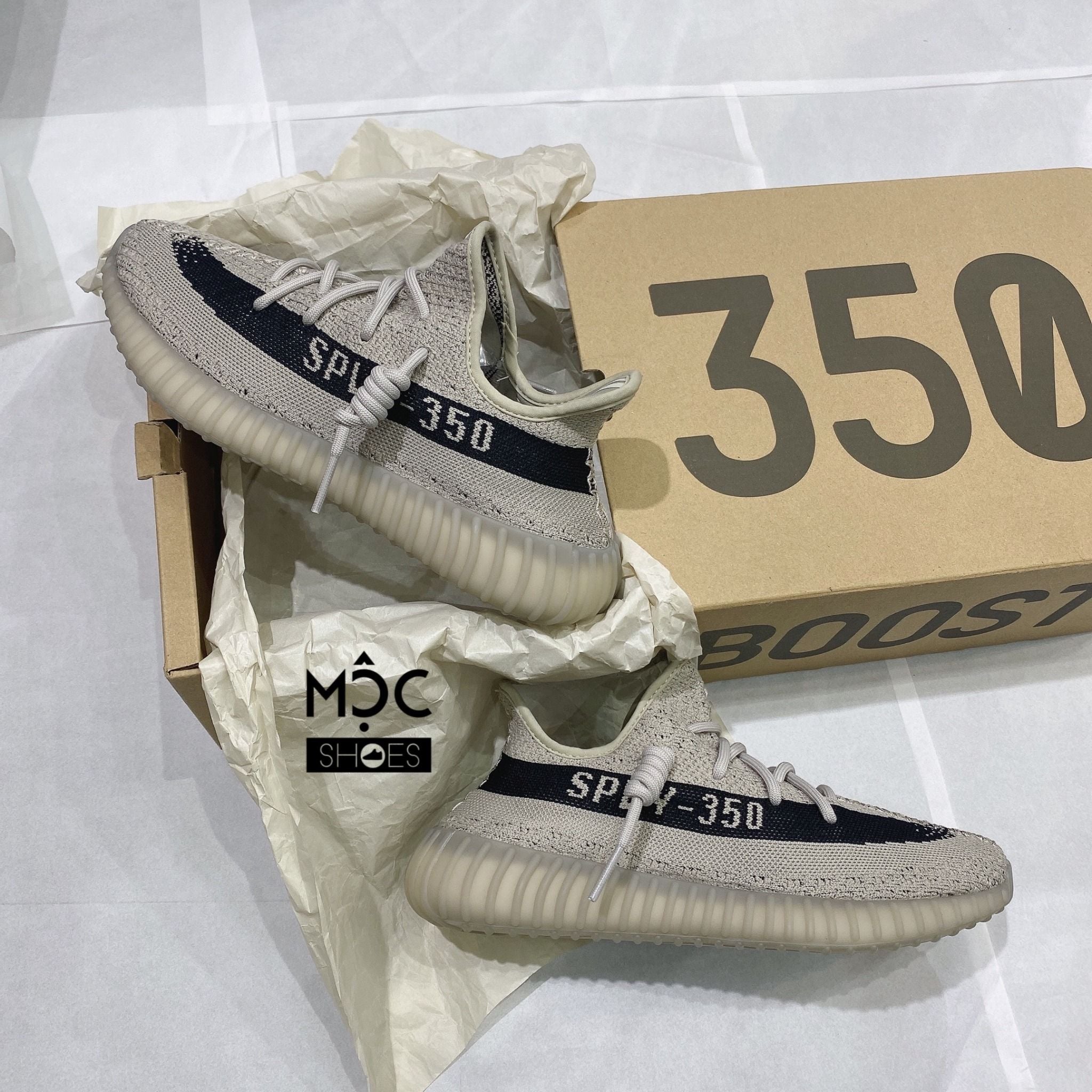 0351 - [CHÍNH HÃNG] Giày Sneaker Adidas Yeezy Boost 350 V2 -  Beige/Black 