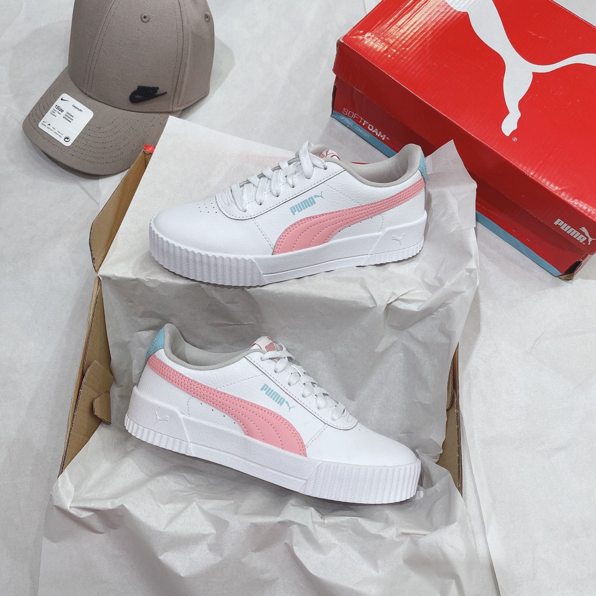  0373 - HÀNG CHÍNH HÃNG - GIÀY PUMA CARINA HỒNG *PINK* 
