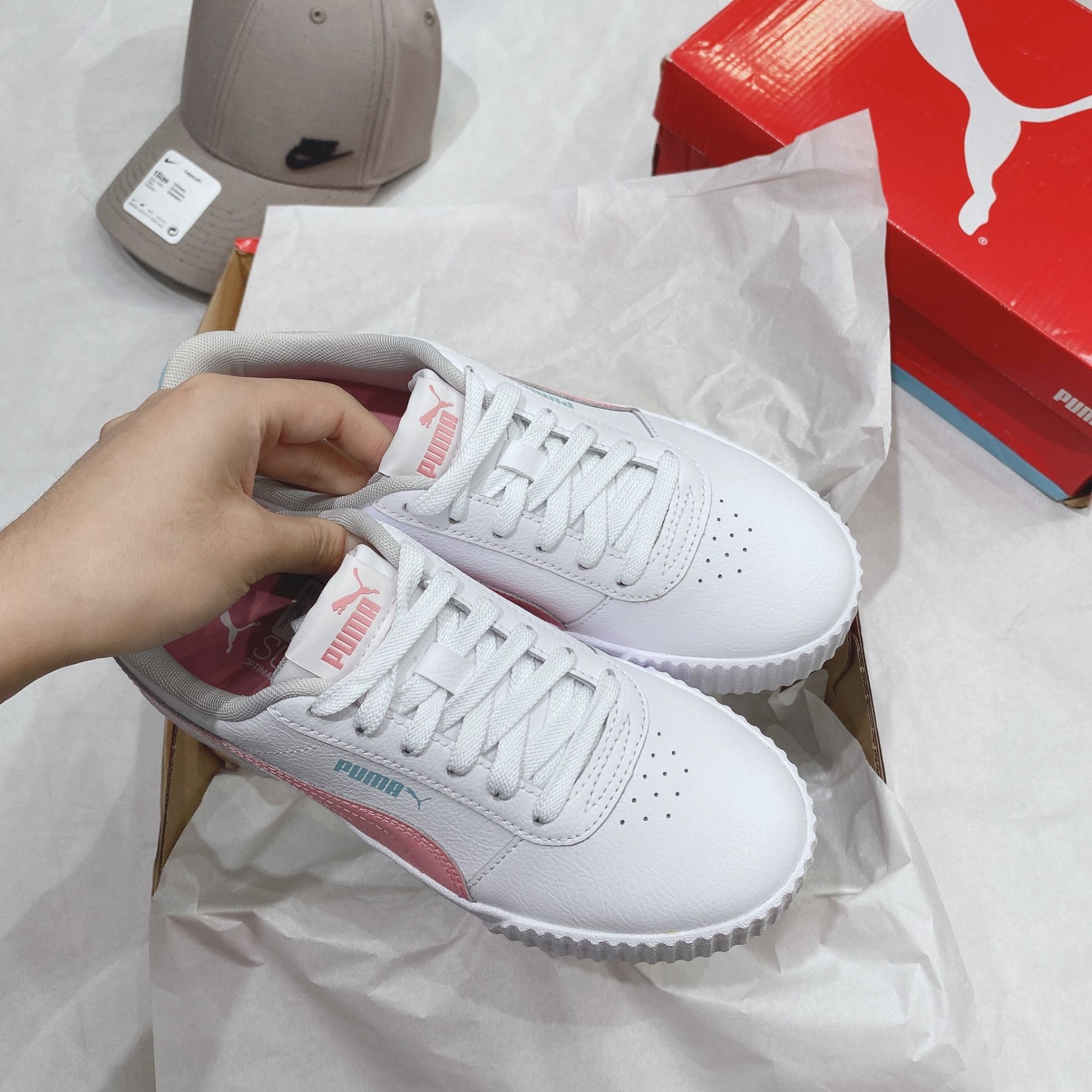  0373 - HÀNG CHÍNH HÃNG - GIÀY PUMA CARINA HỒNG *PINK* 