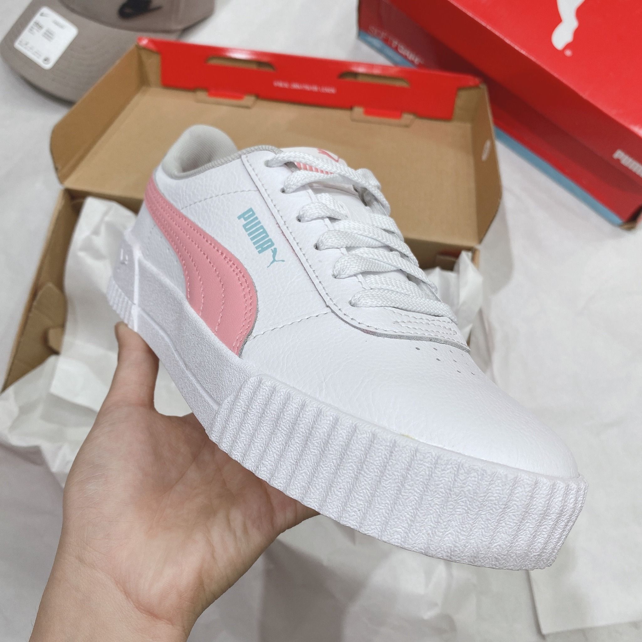  0373 - HÀNG CHÍNH HÃNG - GIÀY PUMA CARINA HỒNG *PINK* 