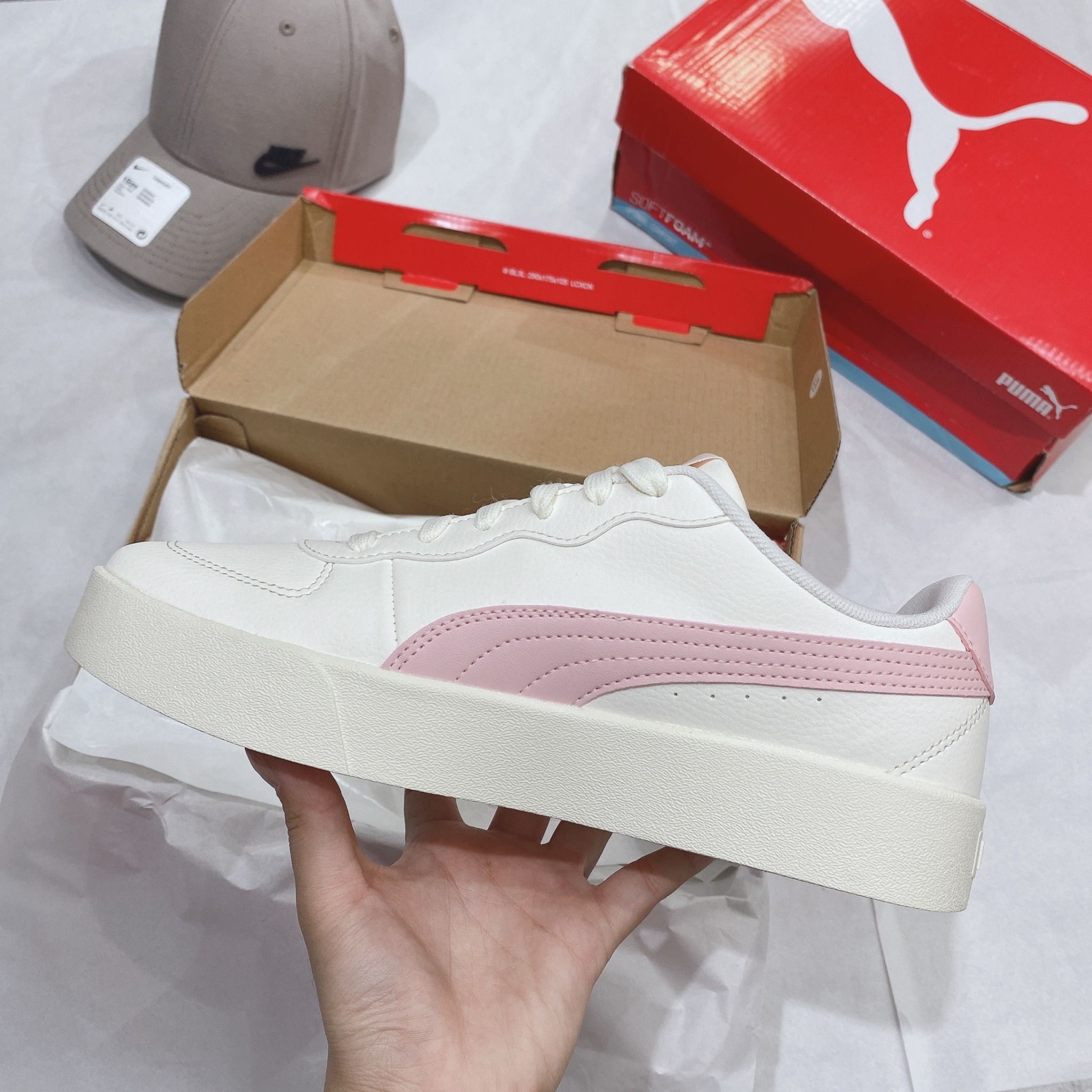  0371 - HÀNG CHÍNH HÃNG - GIÀY PUMA SKYE CLEAN PINK  *PINK* -  Code: 380147-05 