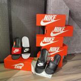  0343 - HÀNG CHÍNH HÃNG - Dép NIKE Victori One Slide - Đen Swoosh Trắng 