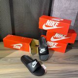  0343 - HÀNG CHÍNH HÃNG - Dép NIKE Victori One Slide - Đen Swoosh Trắng 