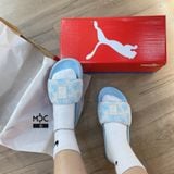  0369 - HÀNG CHÍNH HÃNG - DÉP PUMA SUEDE  LEADCAT - *XANH BIỂN* 