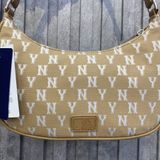  0399 - HÀNG CHÍNH HÃNG - TÚI MLB MONOGRAM HOBO BAG NEW YORK - NÂU - CODE: 32BG33111-50B 