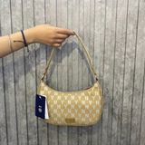  0399 - HÀNG CHÍNH HÃNG - TÚI MLB MONOGRAM HOBO BAG NEW YORK - NÂU - CODE: 32BG33111-50B 