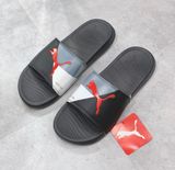  0404 - HÀNG CHÍNH HÃNG - DÉP PUMA POPCAT 2021 - *BLACK/RED LOGO* 