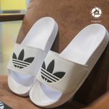  0403 - HÀNG CHÍNH HÃNG - DÉP ADIDAS LITE TRẮNG ĐEN *WHITE/BLACK* - Code: EG8272 