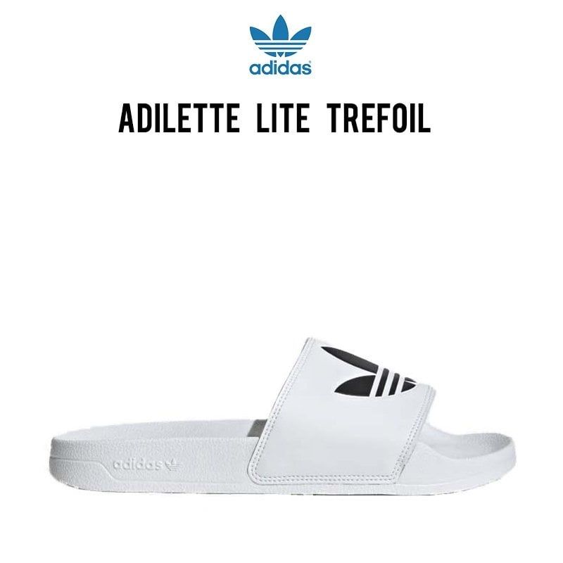  0403 - HÀNG CHÍNH HÃNG - DÉP ADIDAS LITE TRẮNG ĐEN *WHITE/BLACK* - Code: EG8272 