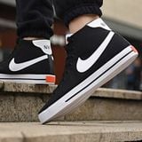  0408 - HÀNG CHÍNH HÃNG - GIÀY NIKECOURT LEGACY CANVAS MID ĐEN- *BLACK* - Code: DD0162-001 