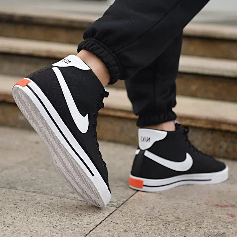  0408 - HÀNG CHÍNH HÃNG - GIÀY NIKECOURT LEGACY CANVAS MID ĐEN- *BLACK* - Code: DD0162-001 