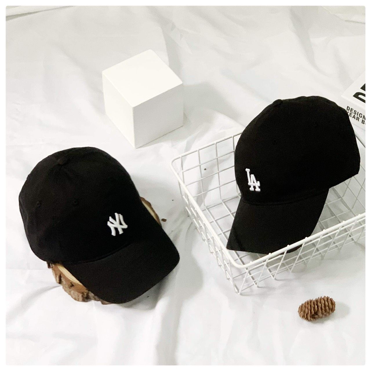  0414 - HÀNG CHÍNH HÃNG - Mũ - Nón Lưỡi Trai MLB *ĐEN LA* (Form Mềm) - AUTHENTIC 100% 