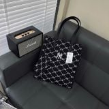  0437 - HÀNG CHÍNH HÃNG - Túi TOTE MLB họa tiết Monogram Shopping - *ĐEN DENIM* - Code: 3AORM012N-50BKS 