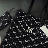  0437 - HÀNG CHÍNH HÃNG - Túi TOTE MLB họa tiết Monogram Shopping - *ĐEN DENIM* - Code: 3AORM012N-50BKS 