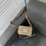  0430 - HÀNG CHÍNH HÃNG - TÚI MLB ĐEO CHÉO Monogram (Mini) Cross Bag New York Yankees *Beige* - Code: 32BGDM111-50B 