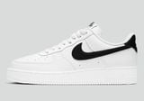  0445 - HÀNG CHÍNH HÃNG - GIÀY NIKE AIR FORCE 1 TRẮNG - SWOOSH ĐEN  - *WHITE/BLACK LOGO* - Code: CT2302-100 