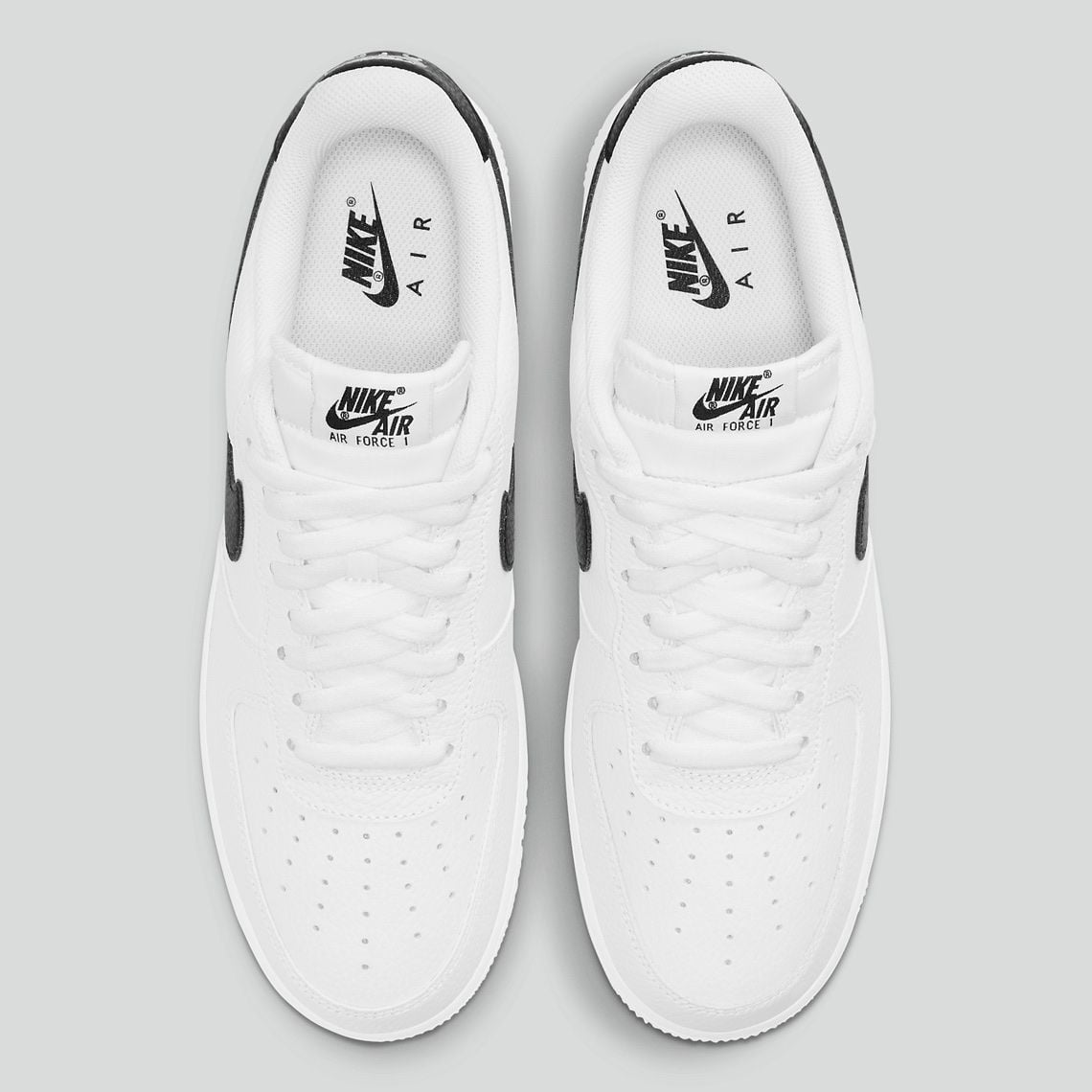  0445 - HÀNG CHÍNH HÃNG - GIÀY NIKE AIR FORCE 1 TRẮNG - SWOOSH ĐEN  - *WHITE/BLACK LOGO* - Code: CT2302-100 