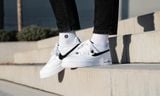  0445 - HÀNG CHÍNH HÃNG - GIÀY NIKE AIR FORCE 1 TRẮNG - SWOOSH ĐEN  - *WHITE/BLACK LOGO* - Code: CT2302-100 