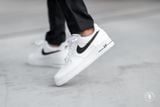  0445 - HÀNG CHÍNH HÃNG - GIÀY NIKE AIR FORCE 1 TRẮNG - SWOOSH ĐEN  - *WHITE/BLACK LOGO* - Code: CT2302-100 