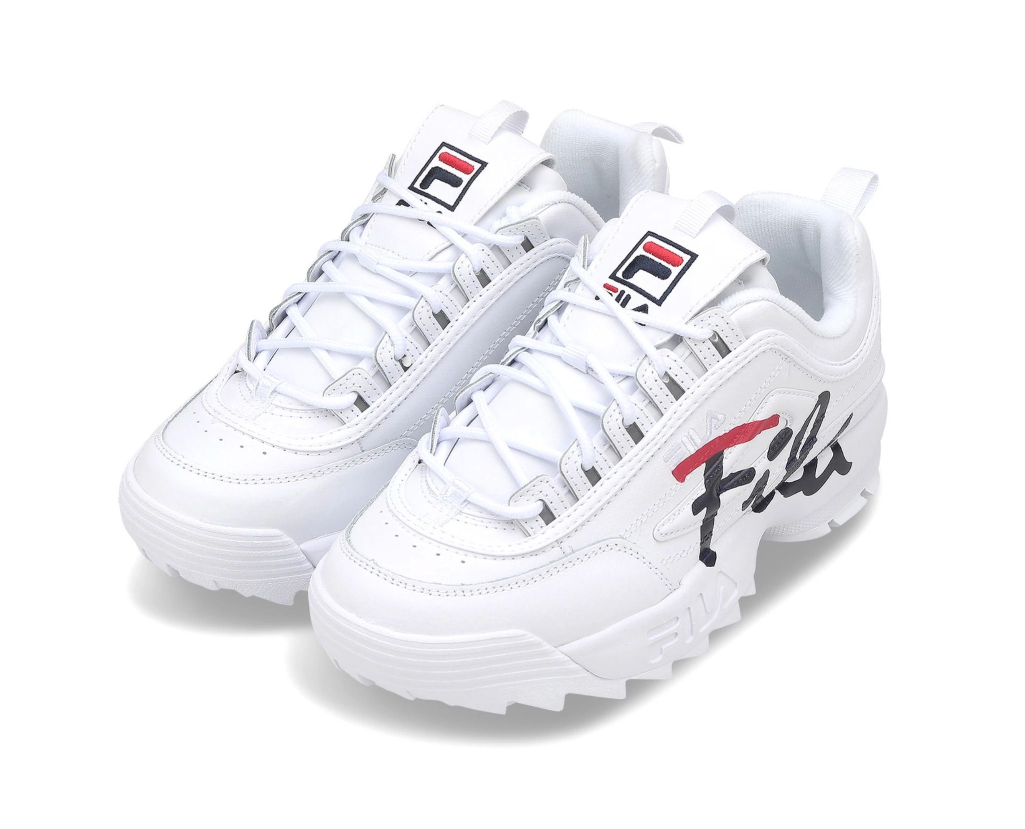  0446 - HÀNG CHÍNH HÃNG - GIÀY FILA DISRUPTOR 2 SCRIPT - *LOGO ĐẬM* - Code: 1FM00863 121 