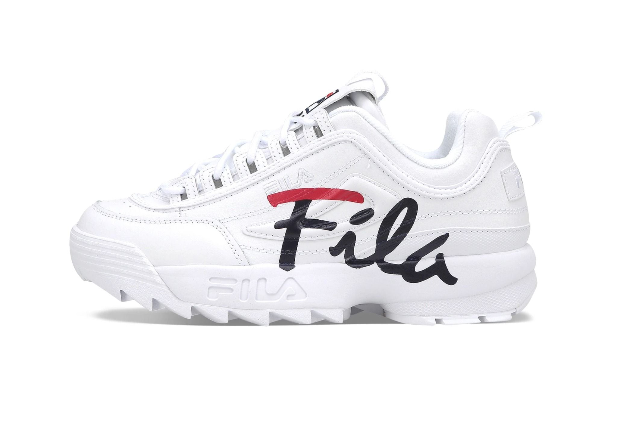  0446 - HÀNG CHÍNH HÃNG - GIÀY FILA DISRUPTOR 2 SCRIPT - *LOGO ĐẬM* - Code: 1FM00863 121 