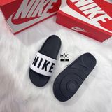 0451 - HÀNG CHÍNH HÃNG - DÉP NIKE OFFCOURT SLIDE - ĐEN QUAI TRẮNG - *Back/White* 