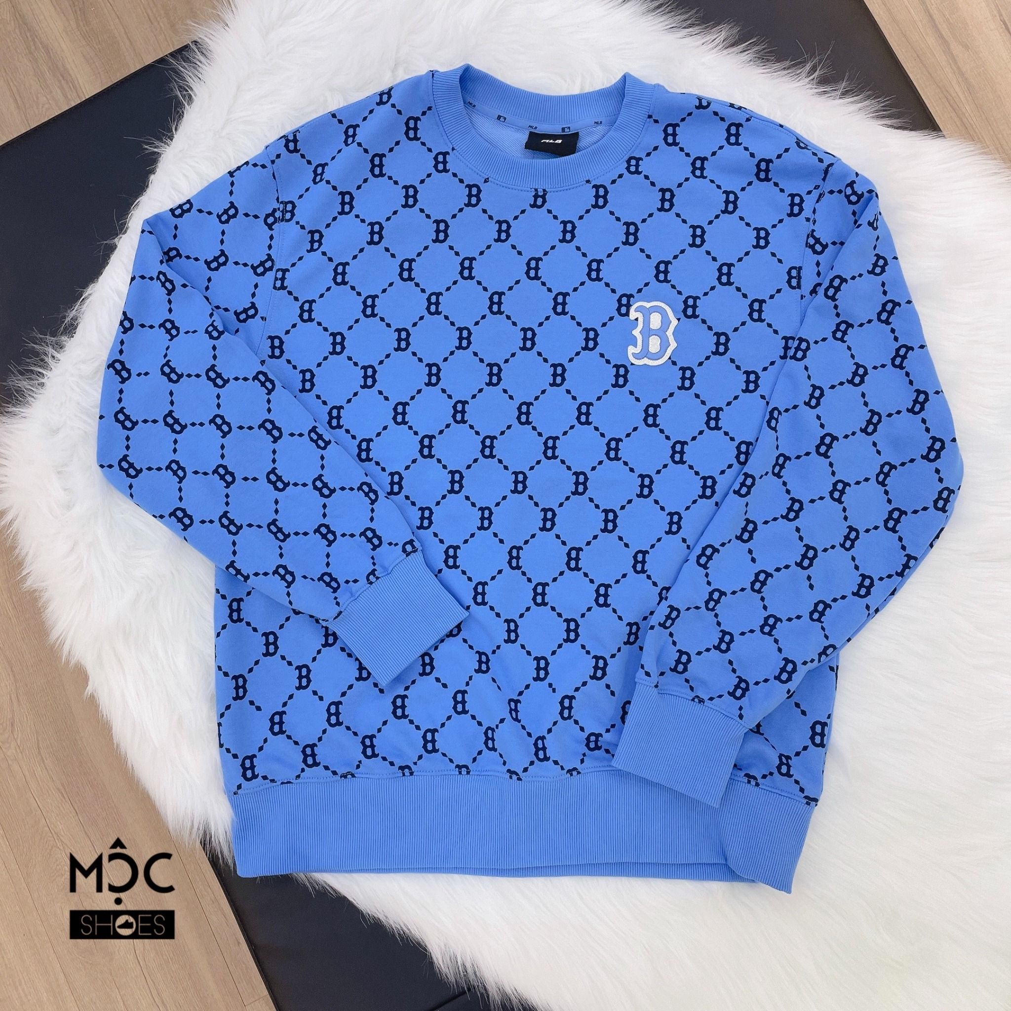  0456 - HÀNG CHÍNH HÃNG - ÁO Sweater MLB Monogram Diamond All Over Fit SweatShirt --- Màu BLACK --- *Authentic* 