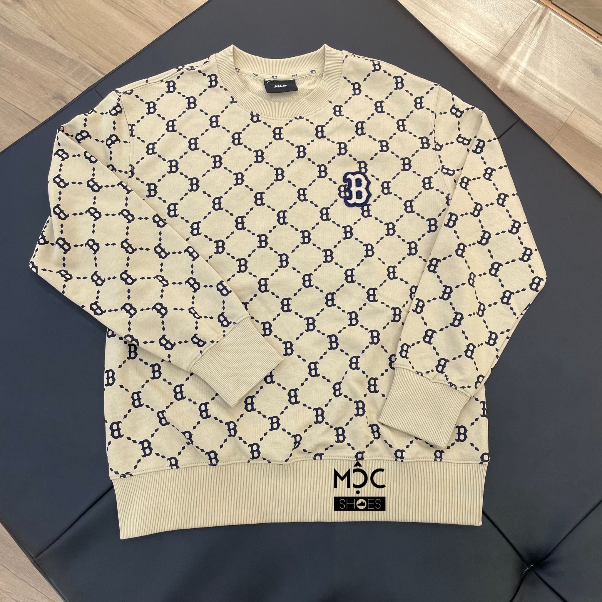  0456 - HÀNG CHÍNH HÃNG - ÁO Sweater MLB Monogram Diamond All Over Fit SweatShirt --- Màu BLACK --- *Authentic* 