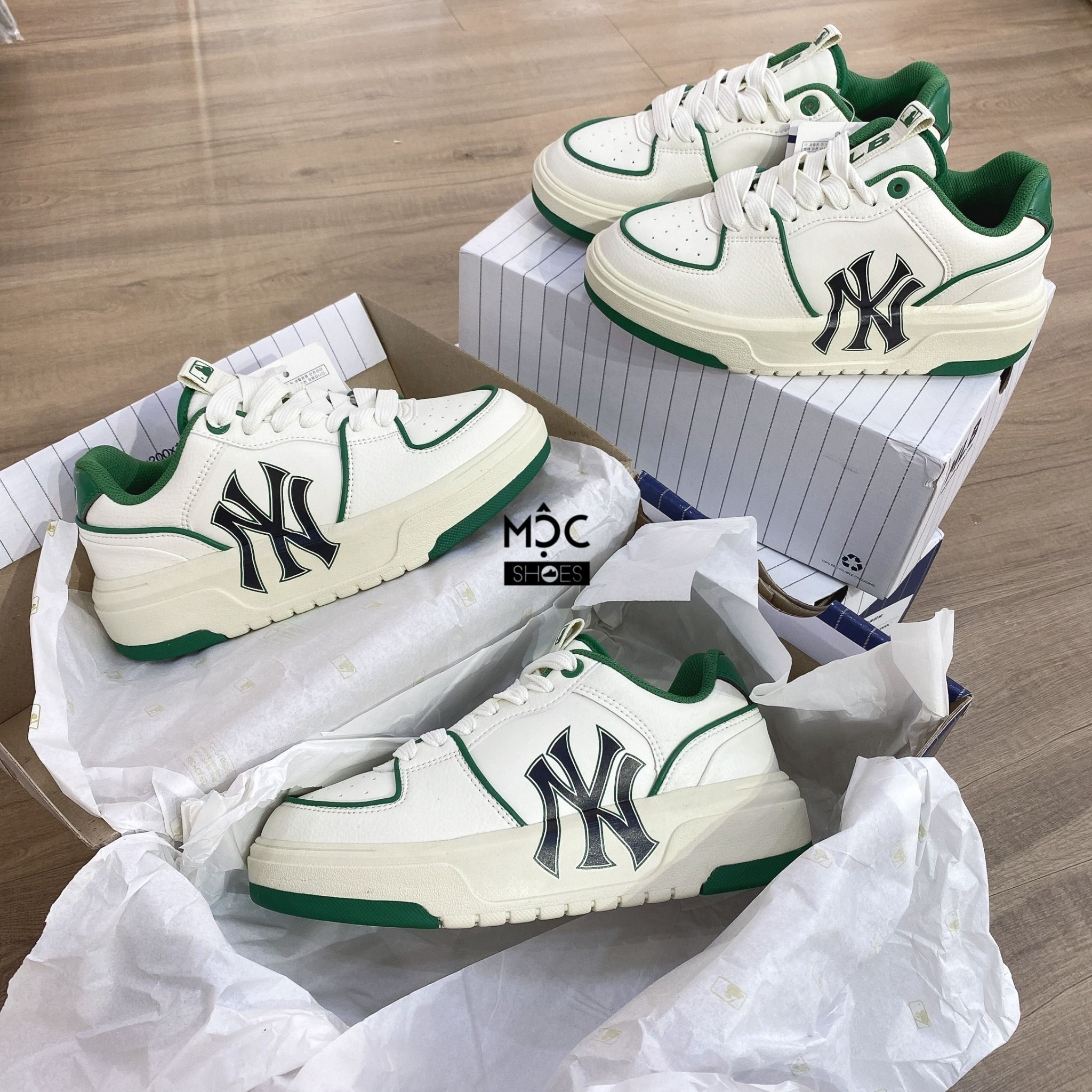 Giày MLB Chunky Liner Green White Fandy #8 Giày MLB Chunky Liner Green White Fandy