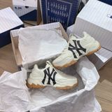  0471 - HÀNG CHÍNH HÃNG - GIÀY MLB CHUNKY EMBO NEW YORK YANKEES BEIGE ĐẾ GUM - Code: 3ASHC101N-50BGL 