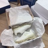  0470 - HÀNG CHÍNH HÃNG - GIÀY MLB CHUNKY AIR NEW YORK YANKEES BEIGE WHITE - Code: 3ASHCDA1N 