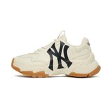 0471 - HÀNG CHÍNH HÃNG - GIÀY MLB CHUNKY EMBO NEW YORK YANKEES BEIGE ĐẾ GUM - Code: 3ASHC101N-50BGL 