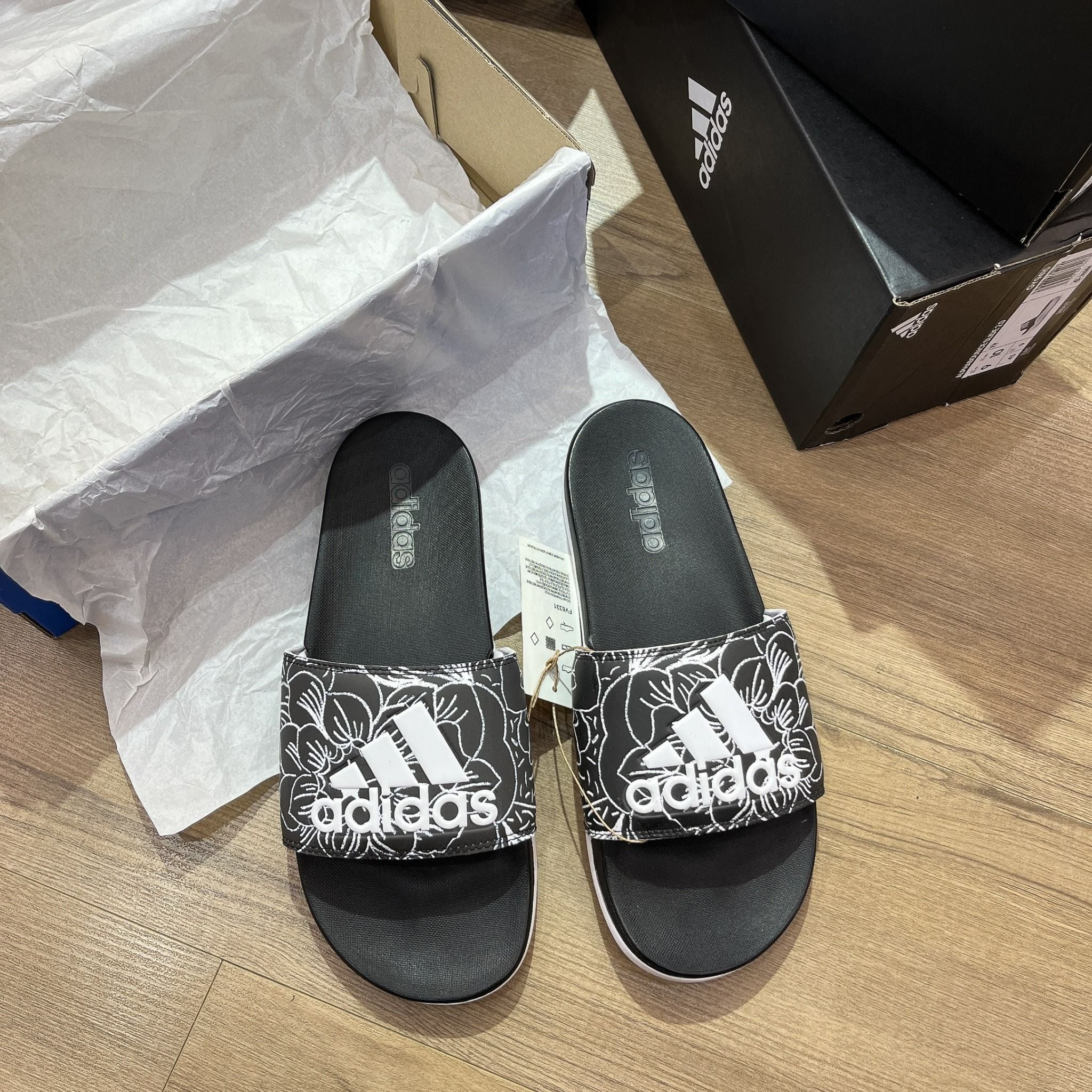  0477 - HÀNG CHÍNH HÃNG - DÉP QUAI NGANG ADIDAS CLOUDFOAM COMFORT LOTUS - CODE: FV6331 