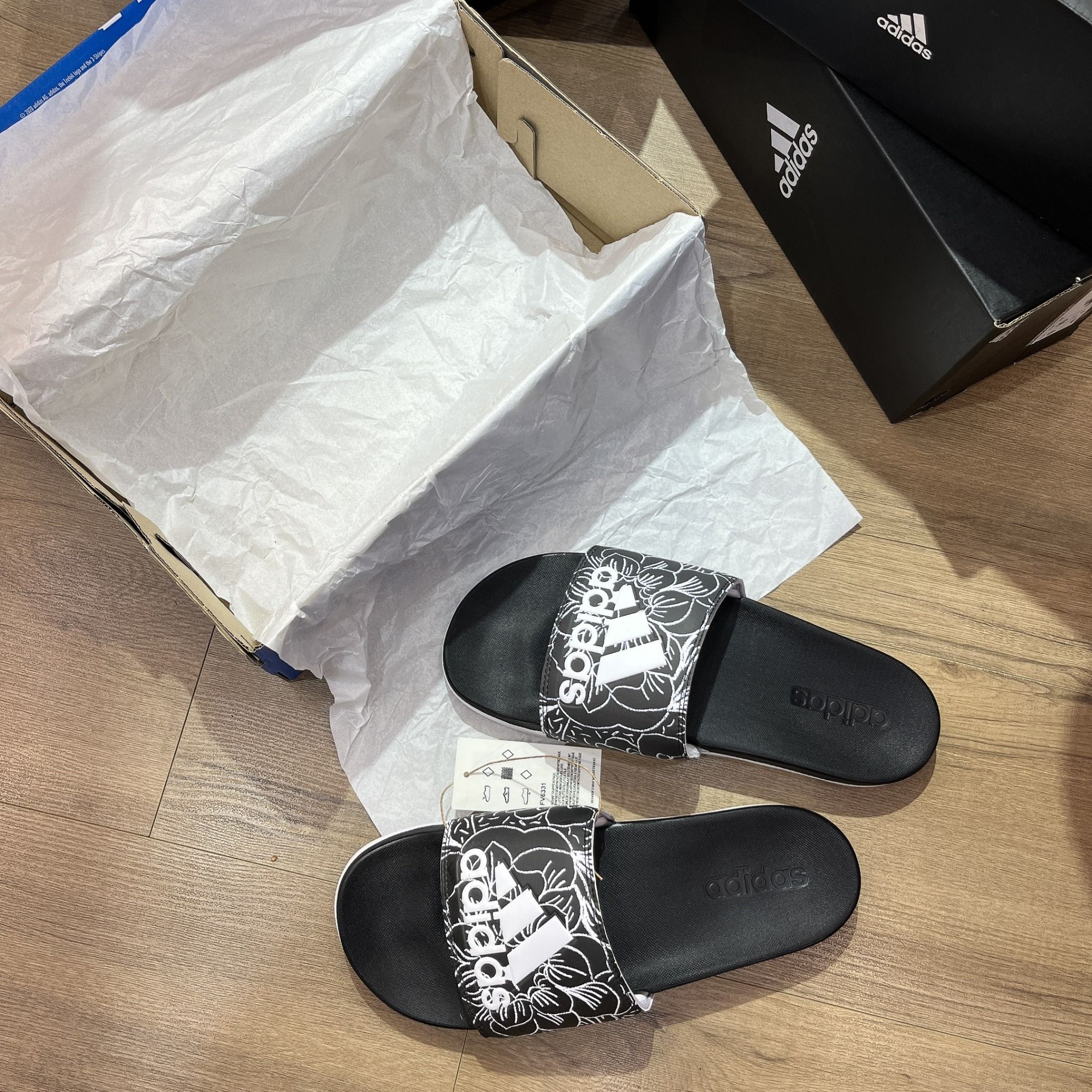  0477 - HÀNG CHÍNH HÃNG - DÉP QUAI NGANG ADIDAS CLOUDFOAM COMFORT LOTUS - CODE: FV6331 